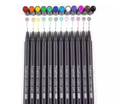 Microfibras Nuwa Punta Fina 0.4mm X 24 Colores - comprar online
