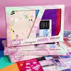 Caja Rainbow Punto Cero / Cuaderno + Stickers + Extras