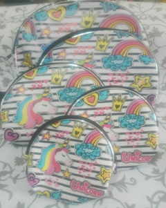 Set de portacosméticos unicornio