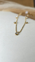 choker bolinha ponto de luz em aço