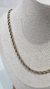 Cordão Baiano Duo – Aço Prata e Dourado (45cm) - Verbena Joias