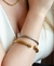 Bracelete regulável em aço prata