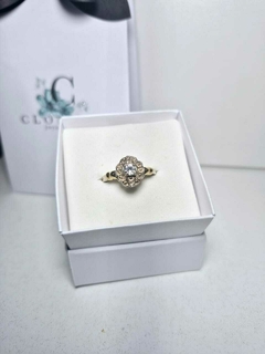 Anillo plata y oro
