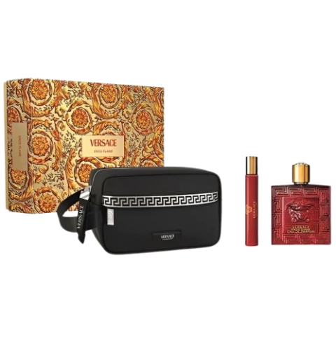 Versace Kit Eros Flame 100 Ml + 10 Ml + Neceser