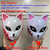 Tanjirou Cosplay Máscara com LED, Traje de Halloween, Anime Máscaras, Sabito, - loja online