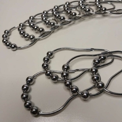 Ganchos para cortina de baño