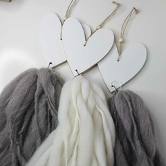 Adorno corazón madera - tienda online