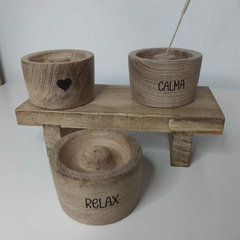Porta sahumerio Wood