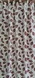 Cortina Madras Estampada Bordó