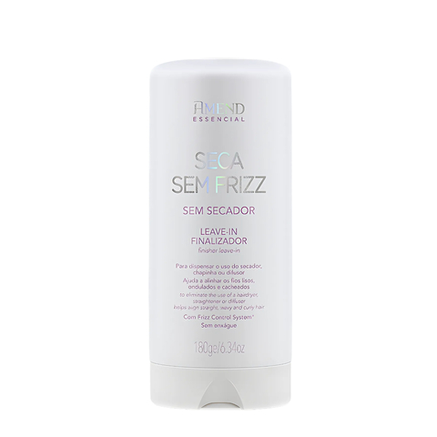 Leave in Finalizador Essencial Seca Sem Frizz 180g Amend