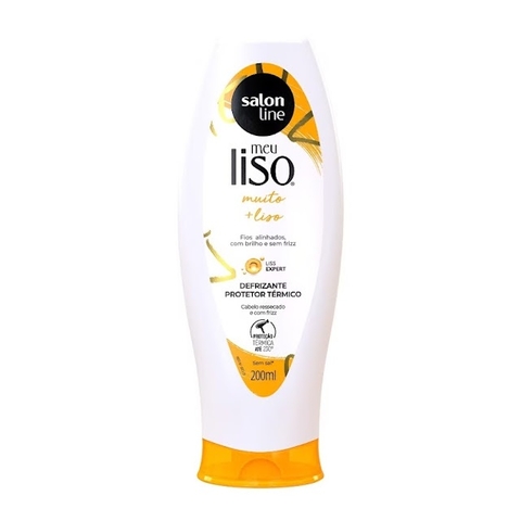 Defrizante Protetor Térmico Meu Liso Muito + Liso Disciplinante Salon Line 200ml