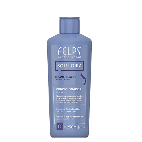 Condicionador Sou Loira Reparação Total Desamarelador Felps Professional 250ml