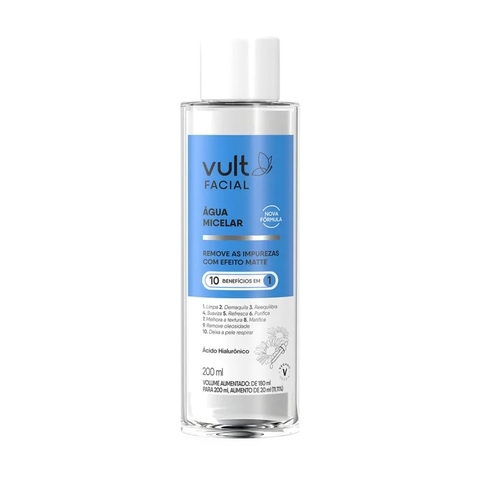 Água Micelar Facial Vult 200ml