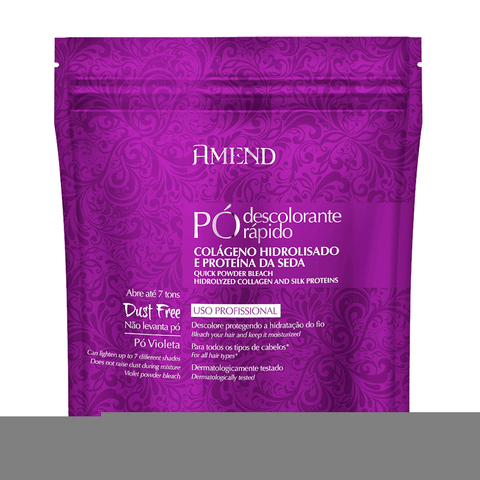 Pó Descolorante Rápido Amend Colágeno Hidrolisado e Proteína da Seda 300g