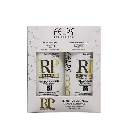 Felps Kit Premium Reconstrução – Antiporosidade + Selamento de Cutículas