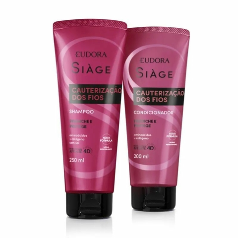 Kit Siàge Cauterização dos Fios: Shampoo 250ml + Condicionador 200ml Eudora