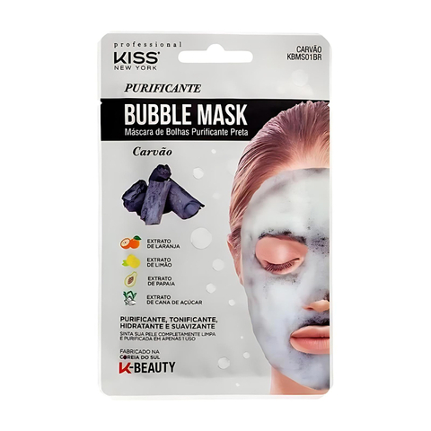 Máscara Facial Bubble Mask Carvão - Kiss New York