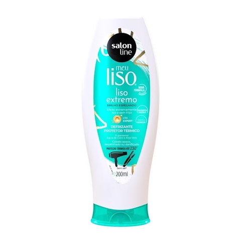 Defrizante Protetor Térmico Meu Liso Extremo Brilho Espelhado Salon Line 200ml