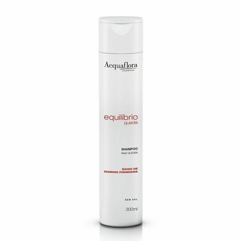 Shampoo Equilíbrio Queda Raiz Oleosa Pontas Secas Acquaflora 300ml