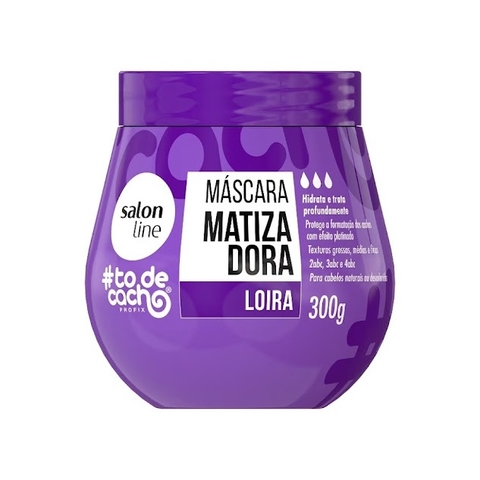 Máscara Matizadora Roxa to de cacho Loira Salon Line 300g