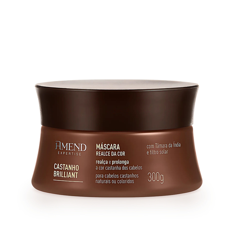 Máscara Expertise Realce da Cor Castanho Brilliant 300g Amend