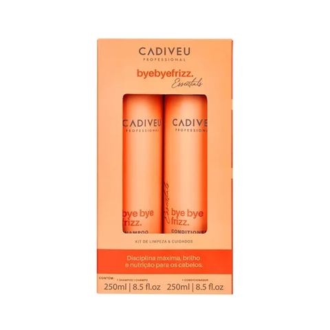 Kit Cadiveu Essentials Bye Bye Frizz Kit de Limpeza Shampoo e Condicionador 250ml