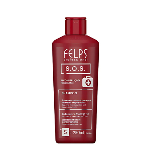 Shampoo Tratamento Extremo Sos Reconstrução Felps Professional 250ml