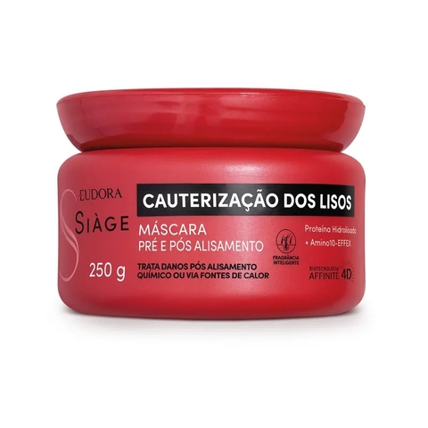 Máscara Capilar Siàge Cauterização dos Lisos Eudora 250g