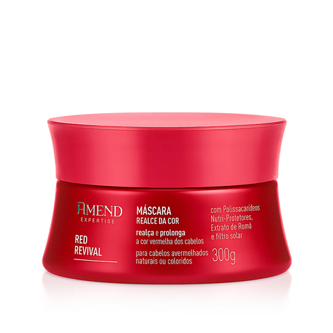 Máscara Realce da Cor Vermelha Expertise Red Revival 300g Amend