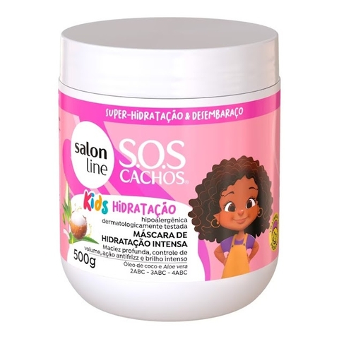Máscara de hidratação Intensa SOS Cachos Kids Hidratação Salon Line 500g