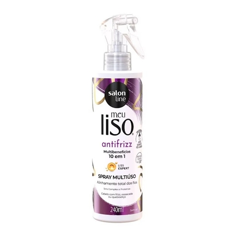Spray Multiuso de Blindagem 10 em 1 Meu Liso Antifrizz Salon Line 240ml