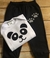 Conjunto urso panda estilizado