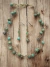 Colar Conjunto com brinco em metal e pedra natural Col Natural