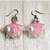 Brinco fofo Coleção Fundo do Mar Peixe rosa claro com verde em resina - comprar online