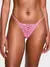 Panty Tanga con Bordado Floral Boho - comprar online