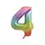 GLOBO HAPPY DAY NUMERO 16 N°4 ARCO IRIS
