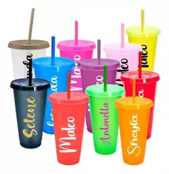 vasos de plástico 800 ml, varios colores para personalizar - comprar en línea