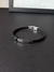 Pulseira silicone detalhes em Aço
