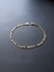 Pulseira elos figaro 3x1