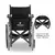 Cadeira de Rodas Aço Dobrável até 120 Kg D400 (assento 44cm) - Dellamed na internet