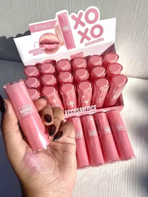 Bálsamo hidratante de labios - XOXO Pink 21