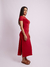 Imagem do VESTIDO MIDI COSTA NUA - VERMELHO