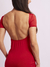 VESTIDO MIDI COSTA NUA - VERMELHO - loja online
