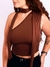 CROPPED SCARF - MARROM - comprar online