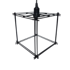 Pendente Aramado Quadrado 20x20x20 - comprar online