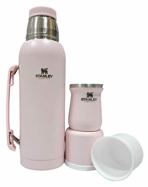 TERMO SIMIL STANLEY 1 LTS CON MATE 160 ML ROSA