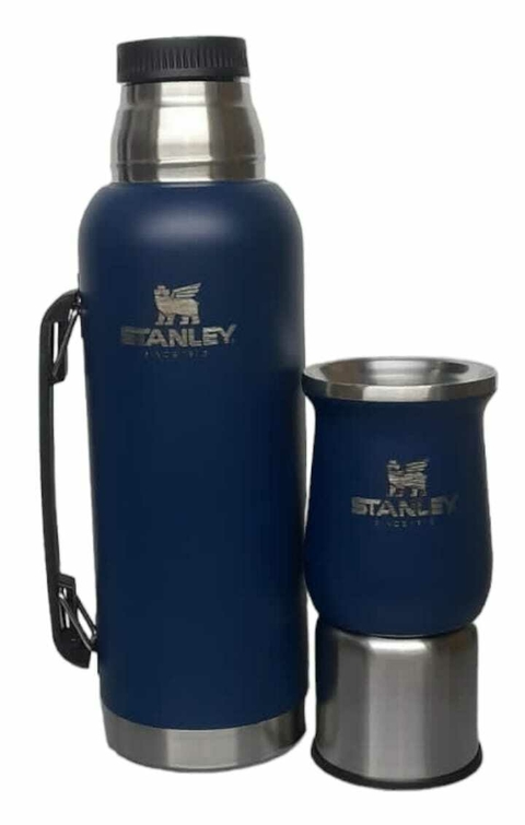 TERMO SIMIL STANLEY 1 LTS CON MATE 260 ML AZUL
