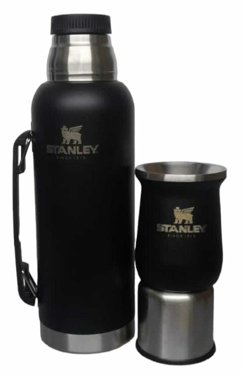 TERMO SIMIL STANLEY 1 LTS CON MATE 260 ML NEGRO