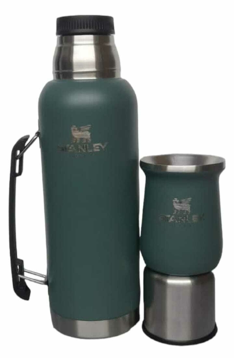 TERMO SIMIL STANLEY 1 LTS CON MATE 260 ML VERDE