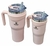 VASO CON MANIJA PICO DOBLE 1 LTS ROSA